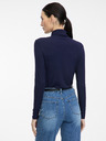 Orsay Tamno plava ženska majica s ovratnikom ORSAY