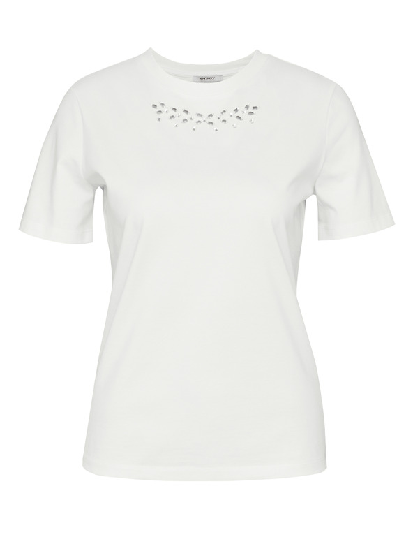 Orsay Bijela ženska majica s aplikacijom ORSAY