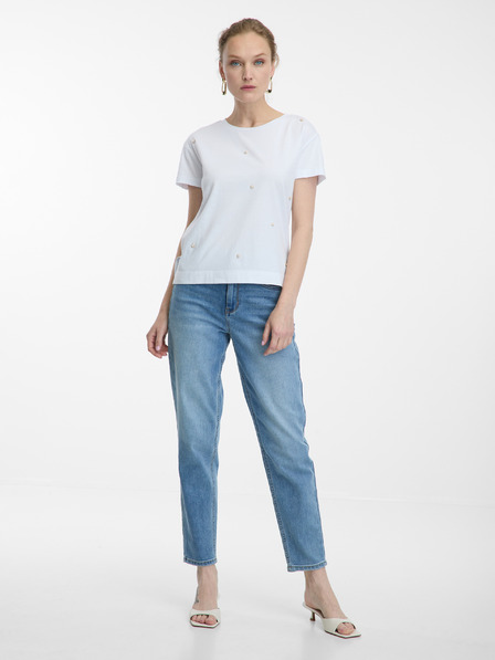 Orsay Bijela ženska majica s aplikacijom ORSAY