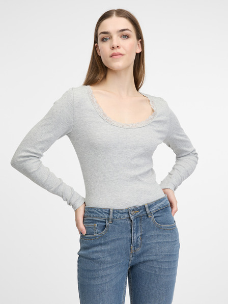 Orsay Krem ženska majica dugih rukava ORSAY