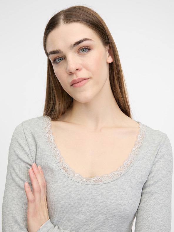 Orsay Krem ženska majica dugih rukava ORSAY