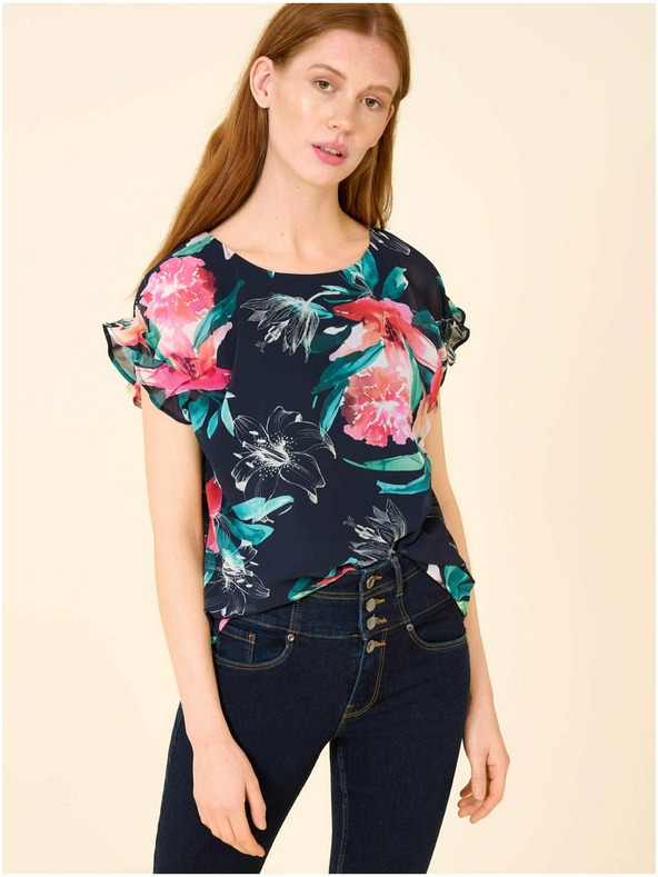 Orsay Tamnoplava bluza cvjetnog uzorka ORSAY