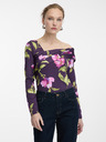Orsay Ljubičasta ženska bluza s cvjetnim uzorkom ORSAY
