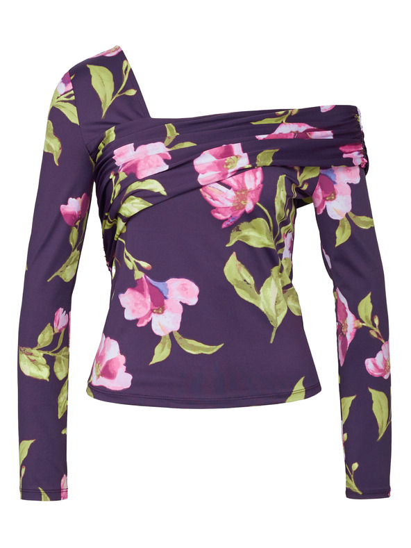 Orsay Ljubičasta ženska bluza s cvjetnim uzorkom ORSAY