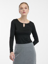 Orsay Crni ženski top s dugim rukavima ORSAY
