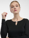 Orsay Crni ženski top s dugim rukavima ORSAY