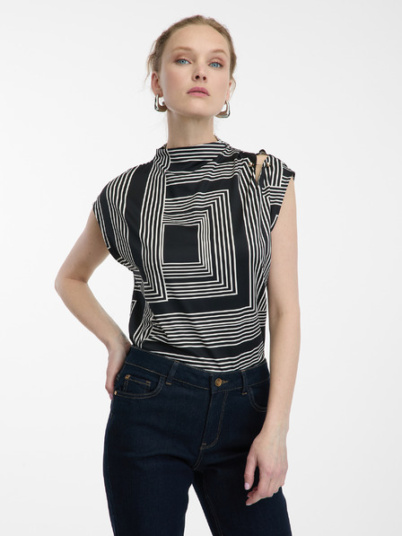 Orsay Crna ženska bluza s uzorkom ORSAY