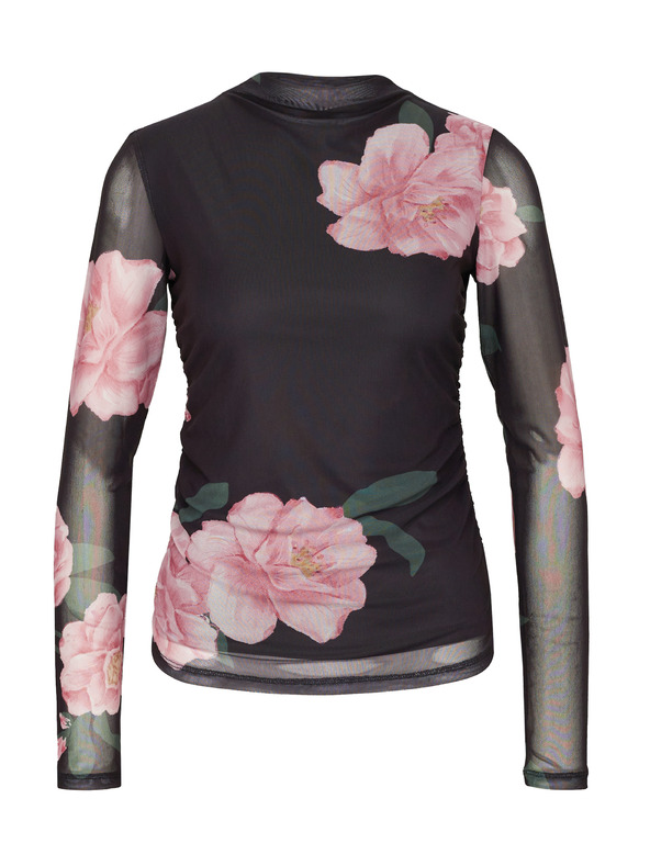 Orsay Crna ženska bluza s cvjetnim uzorkom ORSAY