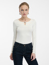 Orsay Kremasti ženski top s dugim rukavima ORSAY