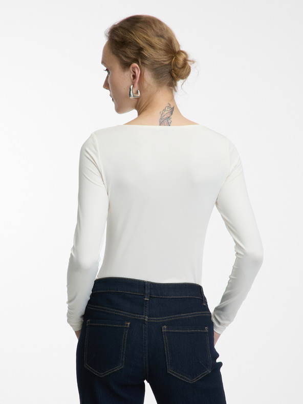 Orsay Kremasti ženski top s dugim rukavima ORSAY