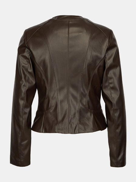 Orsay Tamno smeđa ženska kožna jakna ORSAY