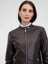 Orsay Tamno smeđa ženska kožna jakna ORSAY