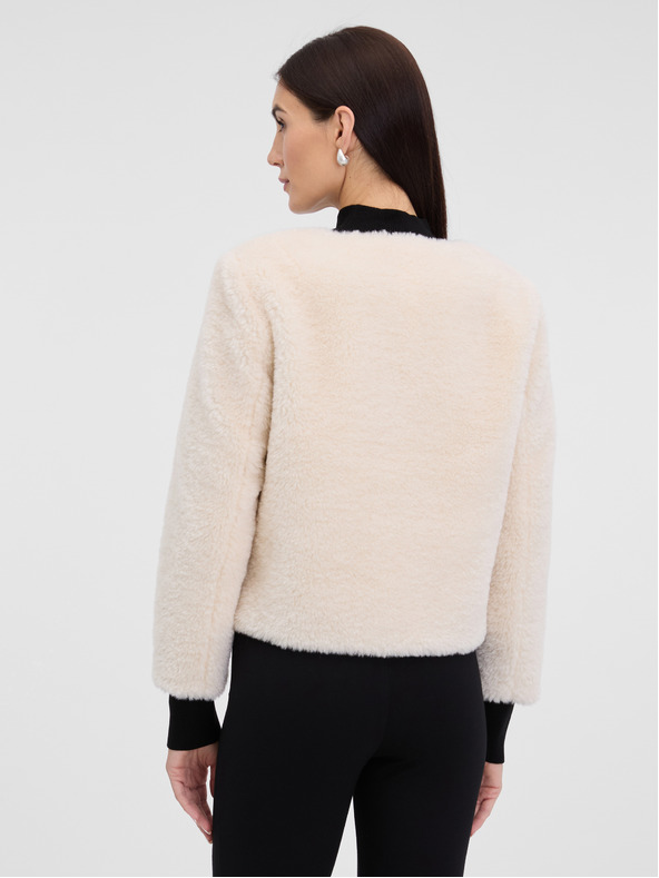 Orsay Kremasta ženska jakna od umjetnog krzna ORSAY