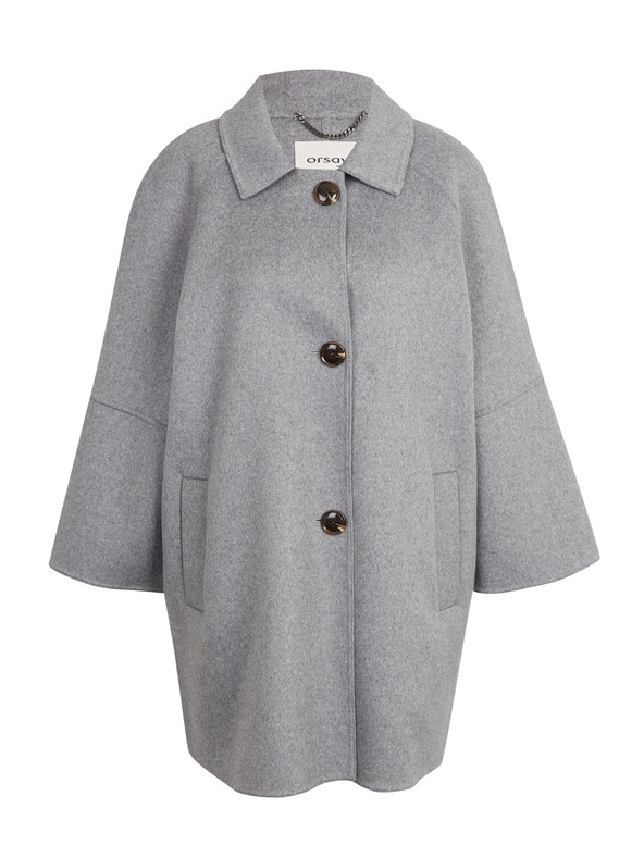 Orsay Sivi ženski vuneni kaput ORSAY