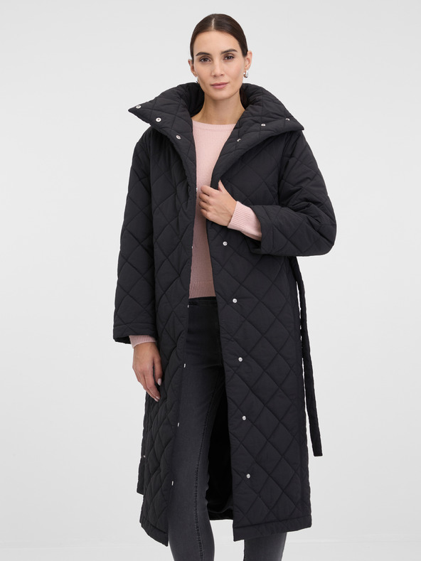 Orsay Crni ženski prošiveni kaput ORSAY