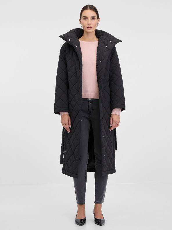 Orsay Crni ženski prošiveni kaput ORSAY