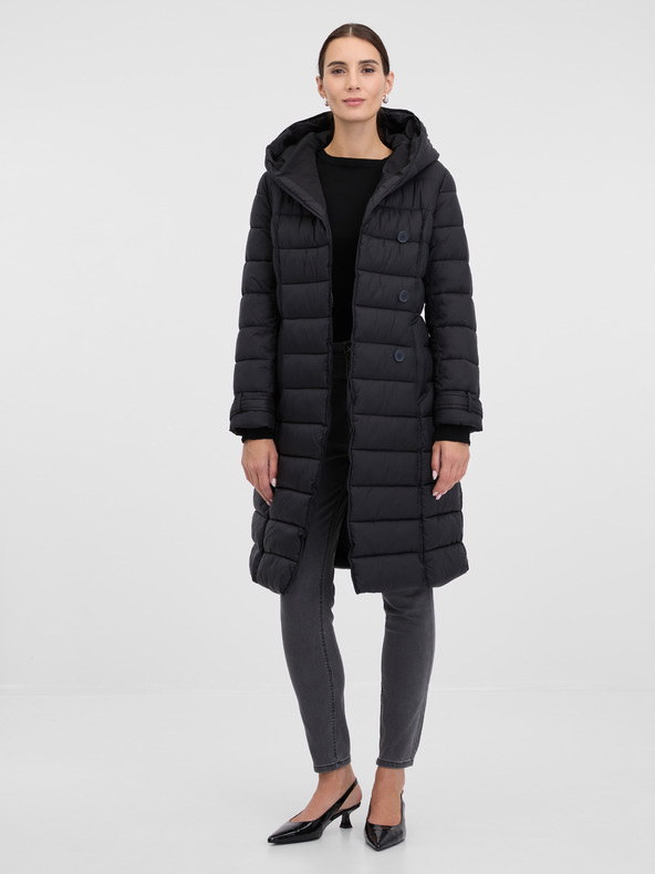 Orsay Crni ženski prošiveni kaput ORSAY