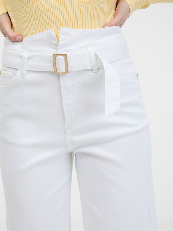 Orsay Bijele ženske široke traperice ORSAY