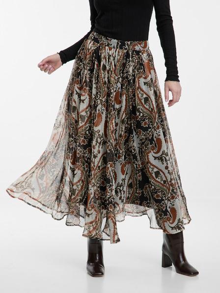 Orsay Smeđa midi suknja s uzorkom ORSAY