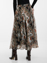 Orsay Smeđa midi suknja s uzorkom ORSAY