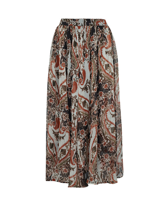 Orsay Smeđa midi suknja s uzorkom ORSAY