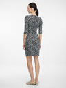 Orsay Crna ženska haljina do koljena s uzorkom ORSAY