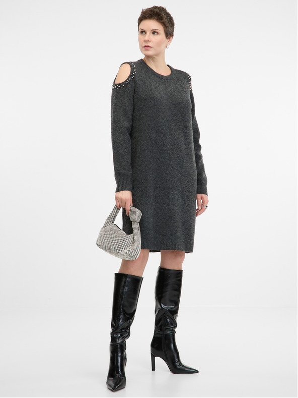 Orsay Tamno sive pletene haljine ORSAY