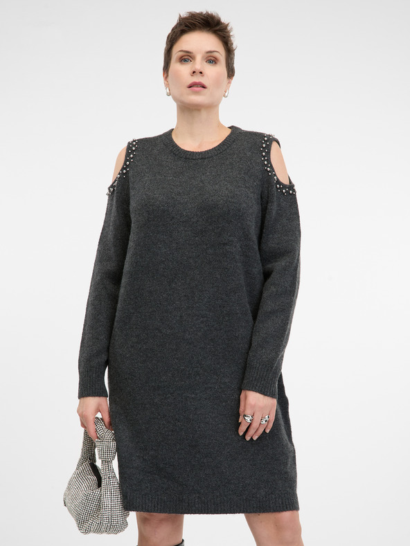 Orsay Tamno sive pletene haljine ORSAY