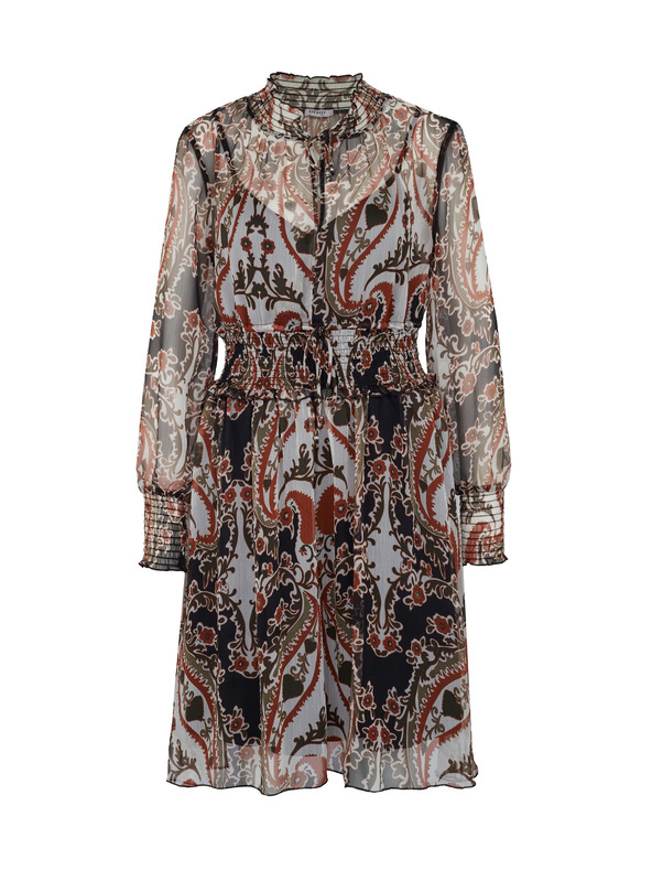 Orsay Smeđa ženska haljina s uzorkom ORSAY
