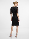 Orsay Crna ženska haljina do koljena ORSAY