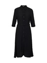 Orsay Crne ženske košuljaste haljine do koljena ORSAY