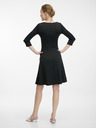 Orsay Crna ženska haljina do koljena ORSAY
