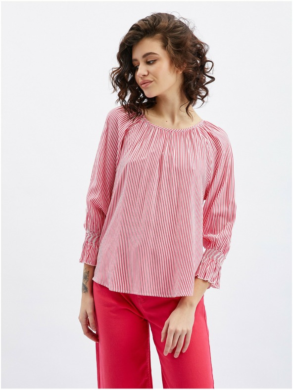 Orsay Tamnoružičasta ženska prugasta bluza ORSAY