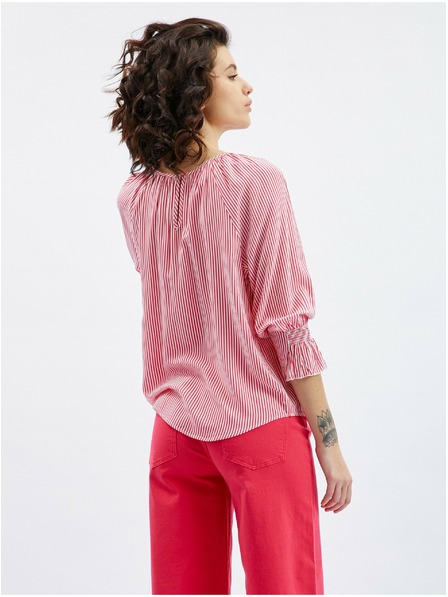 Orsay Tamnoružičasta ženska prugasta bluza ORSAY