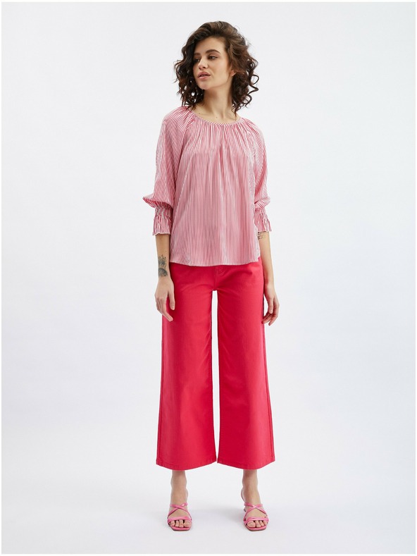 Orsay Tamnoružičasta ženska prugasta bluza ORSAY