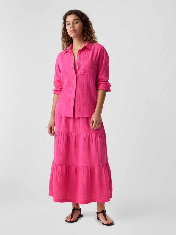 GAP Oversize muselinska košulja GAP