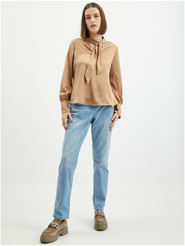 Orsay Svjetlosmeđa ženska satenska bluza ORSAY