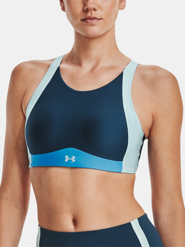 Under Armour Ženski grudnjak Under Armour UA Infinity Mid High Neck Shine