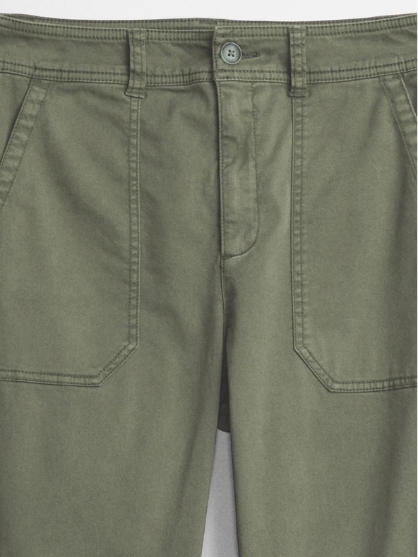 GAP Hlačice girlfriend khaki visokog struka Utility GAP