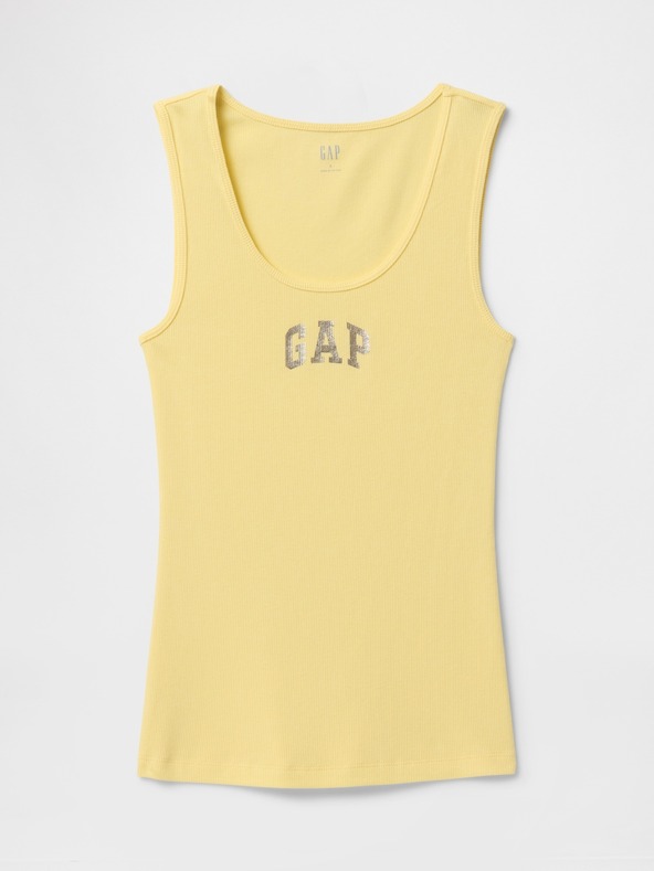 GAP Rebrasta majica bez rukava s logom GAP