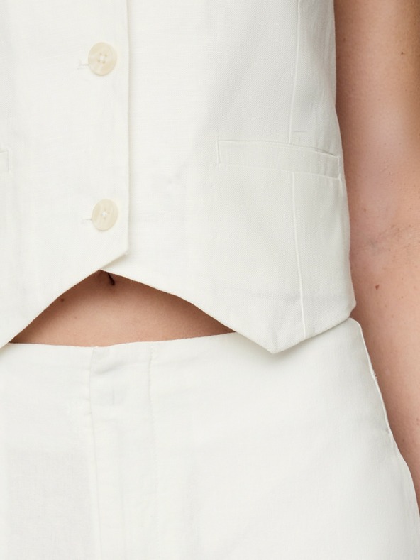 GAP Hlače od lnene mješavine Straight GAP