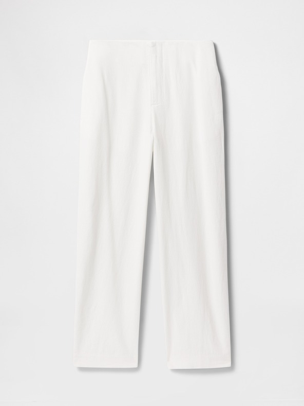 GAP Hlače od lnene mješavine Straight GAP