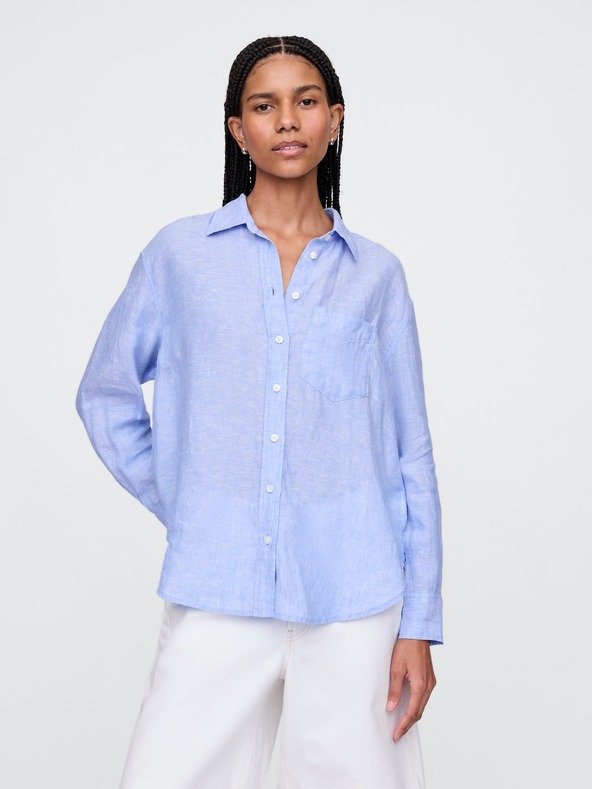 GAP Lanena oversize košulja Big Shirt GAP