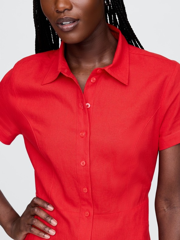 GAP Lanene košuljaste maksi haljine GAP