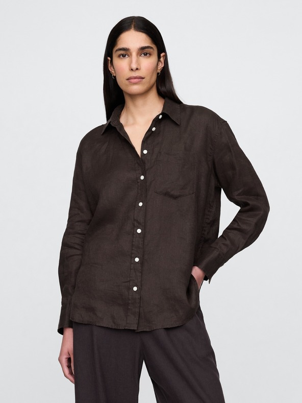 GAP Lanena oversize košulja Big Shirt GAP