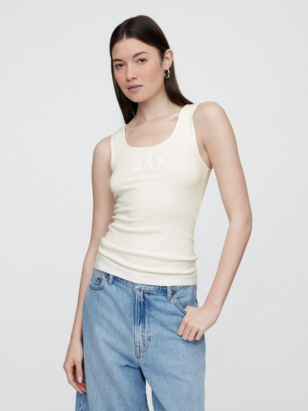 GAP Rebrasta majica bez rukava s logom GAP