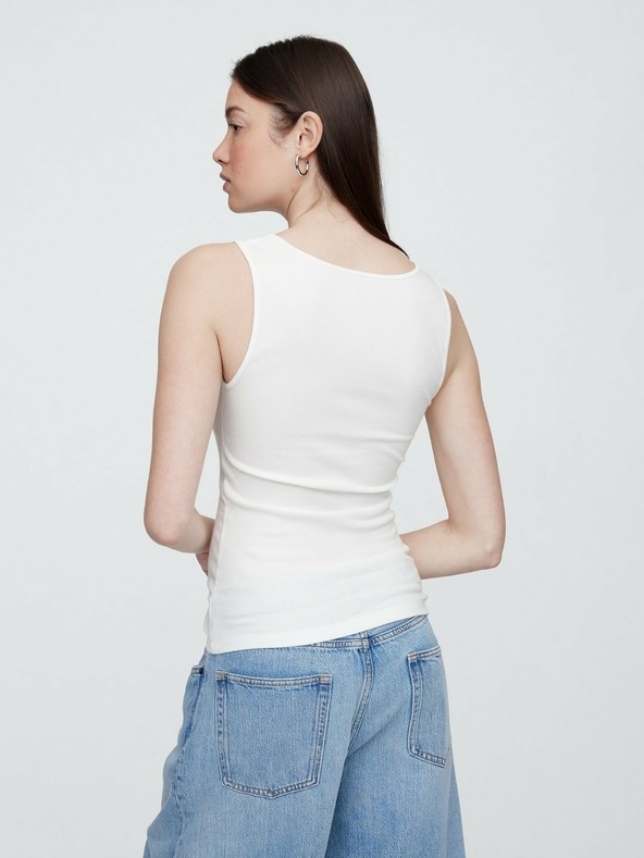 GAP Rebrasta majica bez rukava s logom GAP
