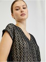 Orsay Bež-crna ženska čipkasta majica ORSAY
