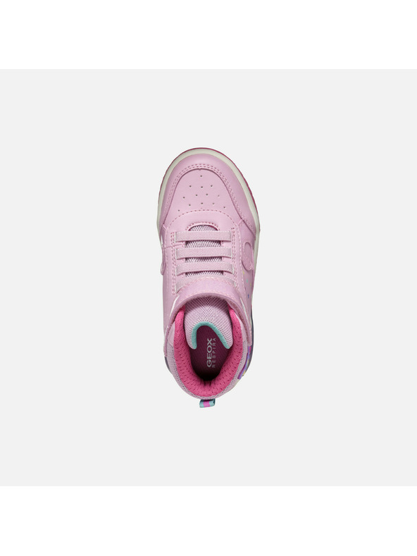 Geox Ružičasta djevojčanska svjetleća gležnjača Geox Inek Girl