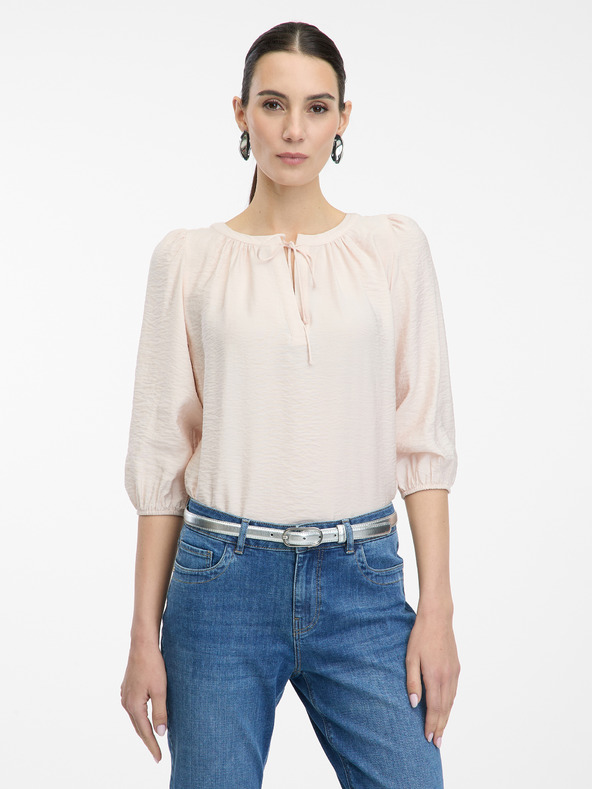 Orsay Svijetlo ružičasta bluza s tročetvrtinskim rukavima za žene ORSAY